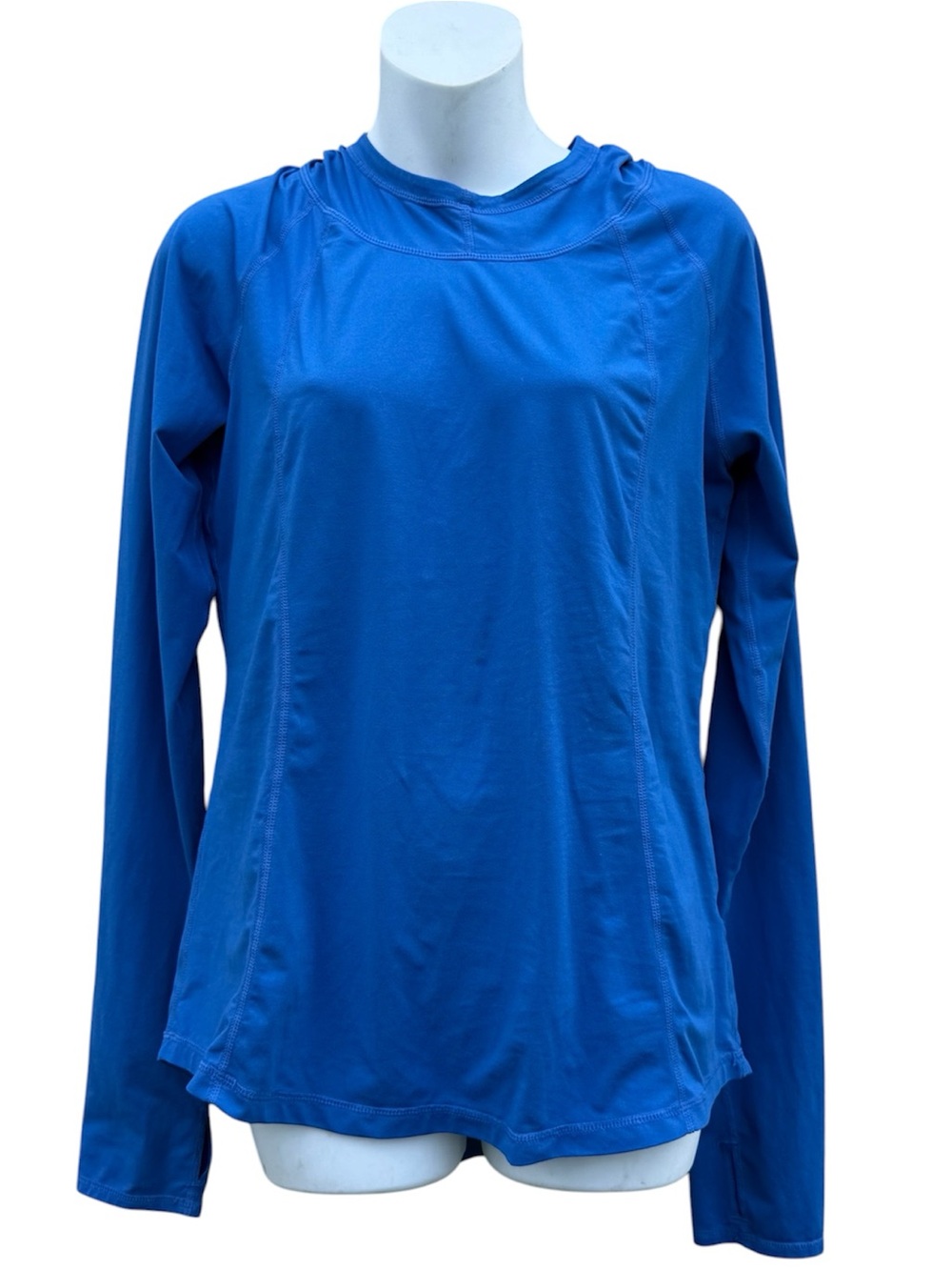 Zella Royal Blue Long Sleeve Performance Top with Hood